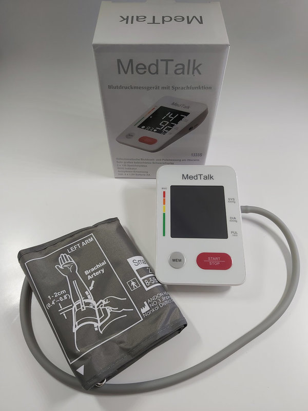 sprechendes Oberarm Blutdruckmessgerät- Medisana